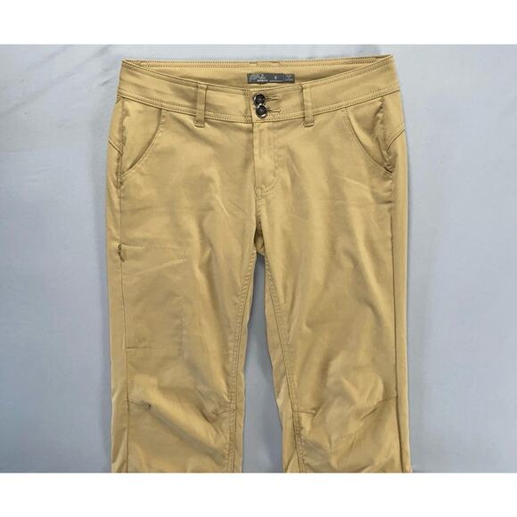 Prana Women's Stretch Nylon Halle Tech Hiking Pants. Beige, Size 6. EUC! - Picture 5 of 9